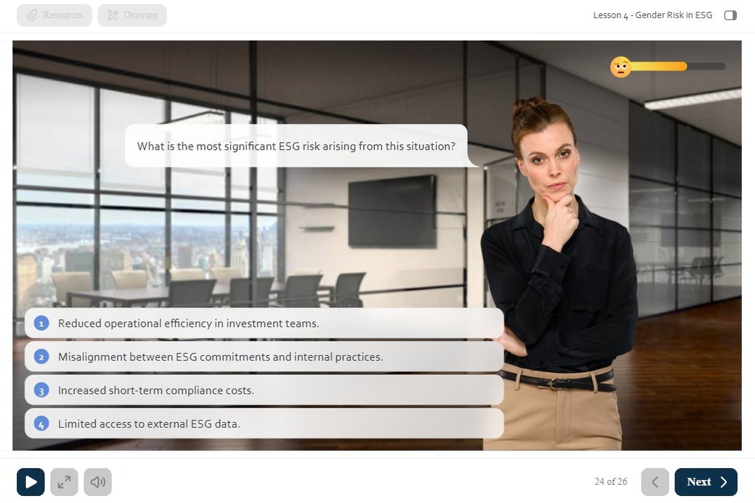 ESG Course: Scenario question