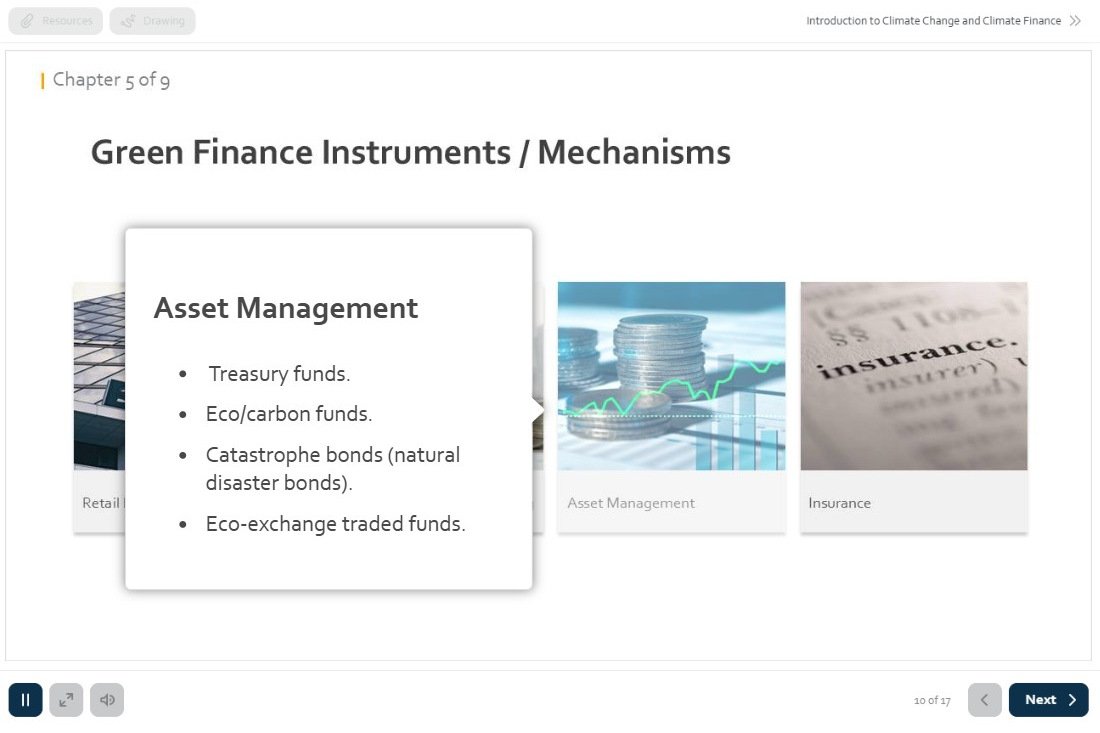 Green Finance Course: Green finance instruments