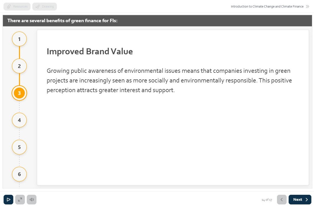 Green Finance Course: Benefits of green finance
