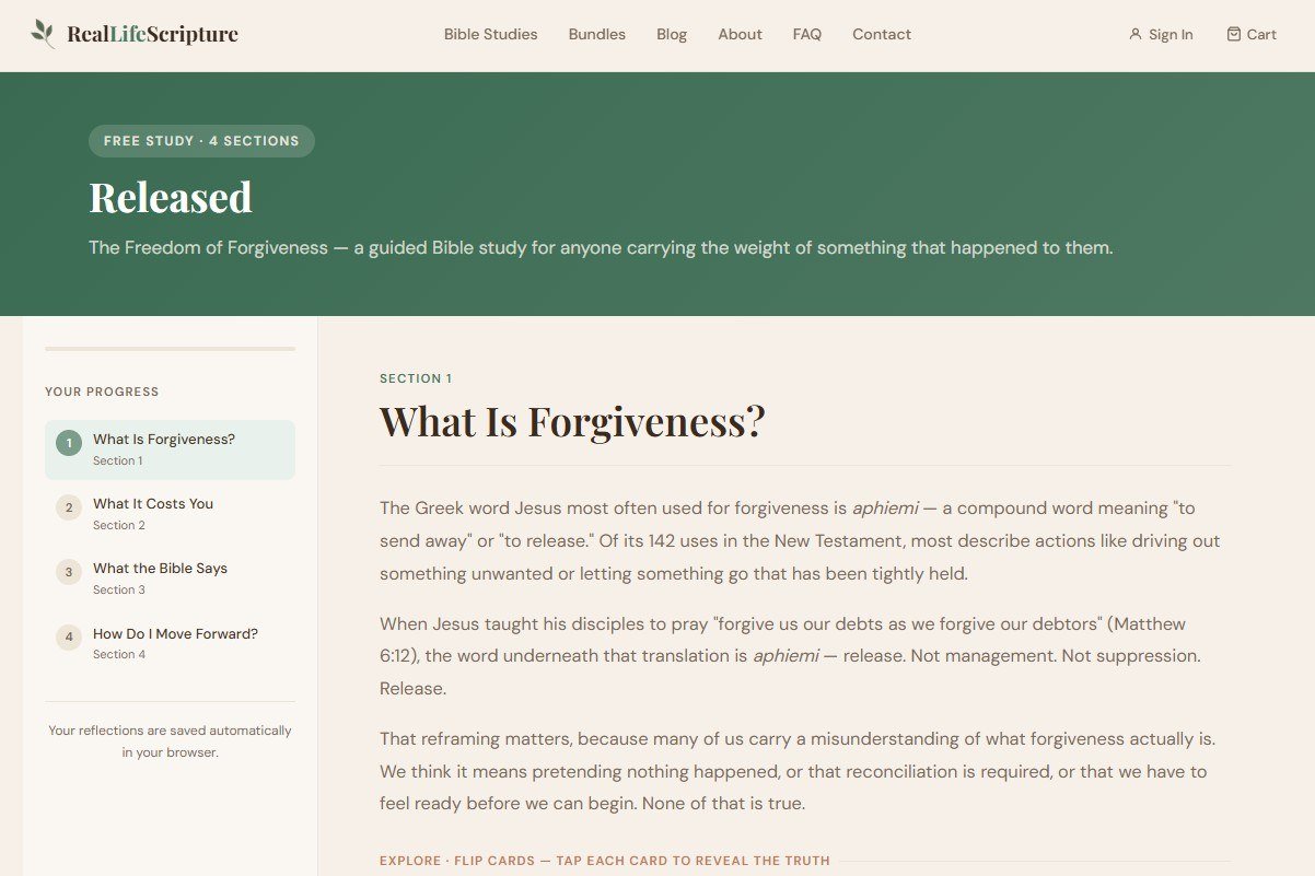 RealLifeScripture: Study introduction
